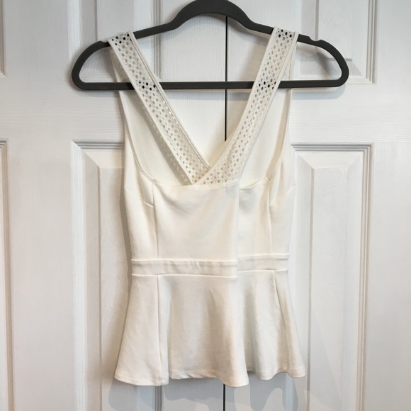 Dynamite White Peplum Top - Picture 13 of 13
